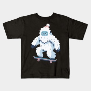 Skater Yeti Kids T-Shirt